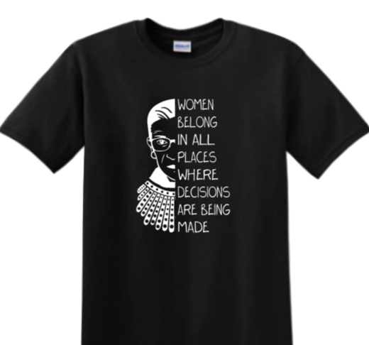 RBG UNISEX BLACK T-SHIRT